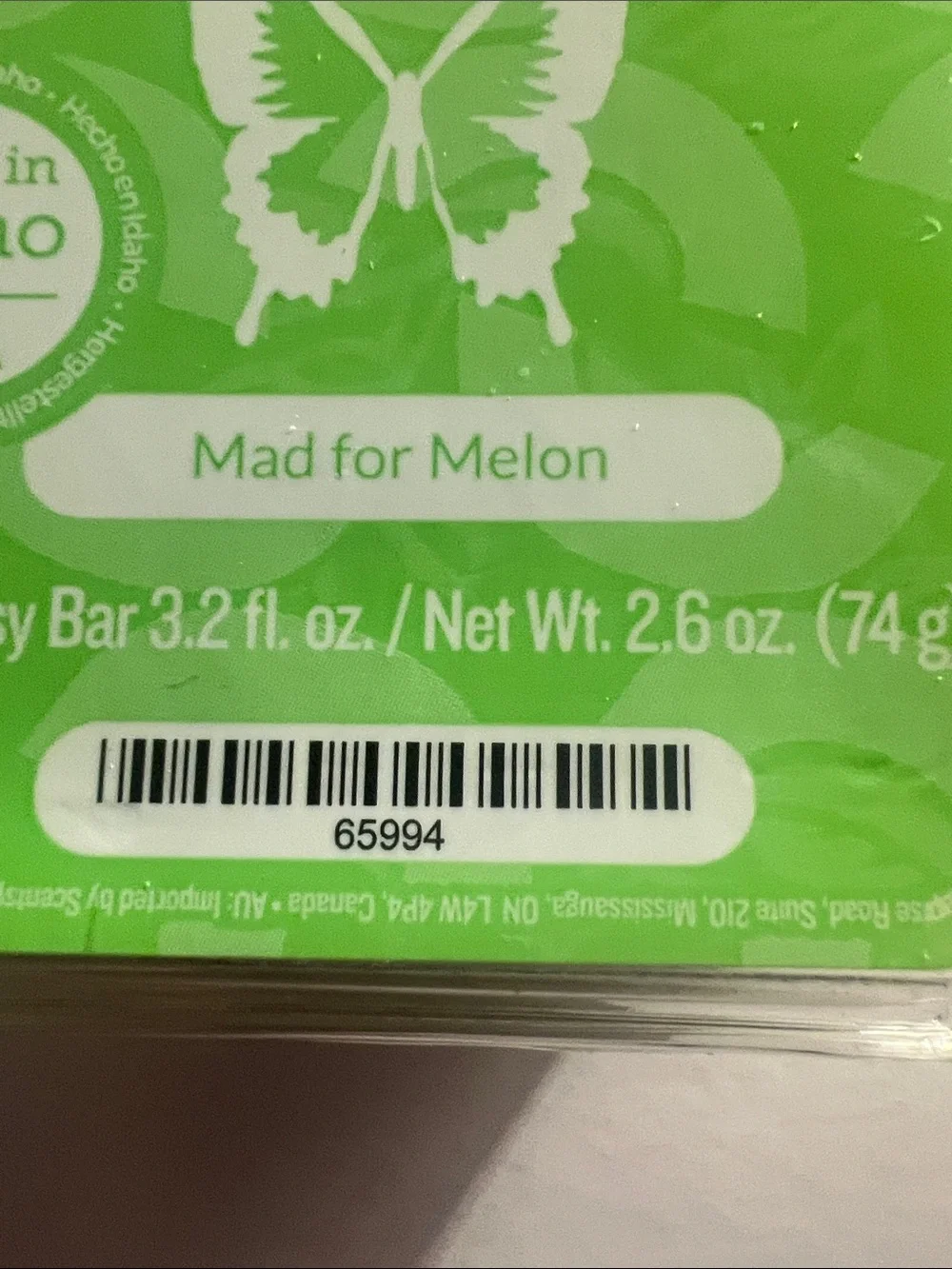 RETIRED/DISCONTINUED Scentsy Mad for Melon Wax Bar